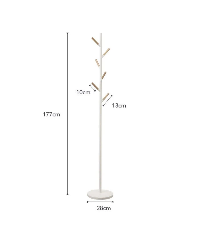 Yamazaki Plain Pole Hanger - White 5 Yamazaki Plain Pole Hanger - White - Afbeelding 5
