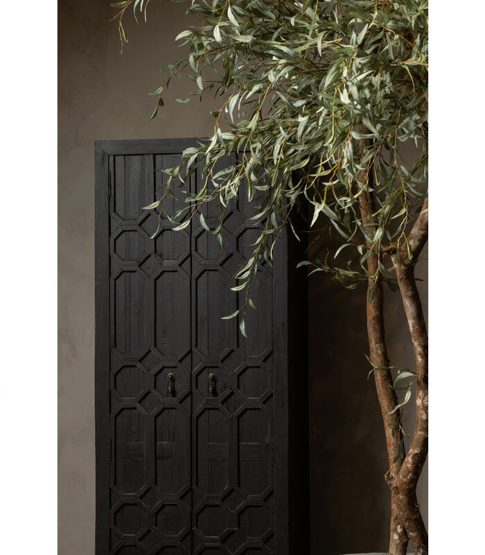 BePureHome Bequest Hoge Kast - Hout - Zwart - 210x60x40 2 BePureHome Bequest Hoge Kast - Hout - Zwart - 210x60x40 - Afbeelding 2