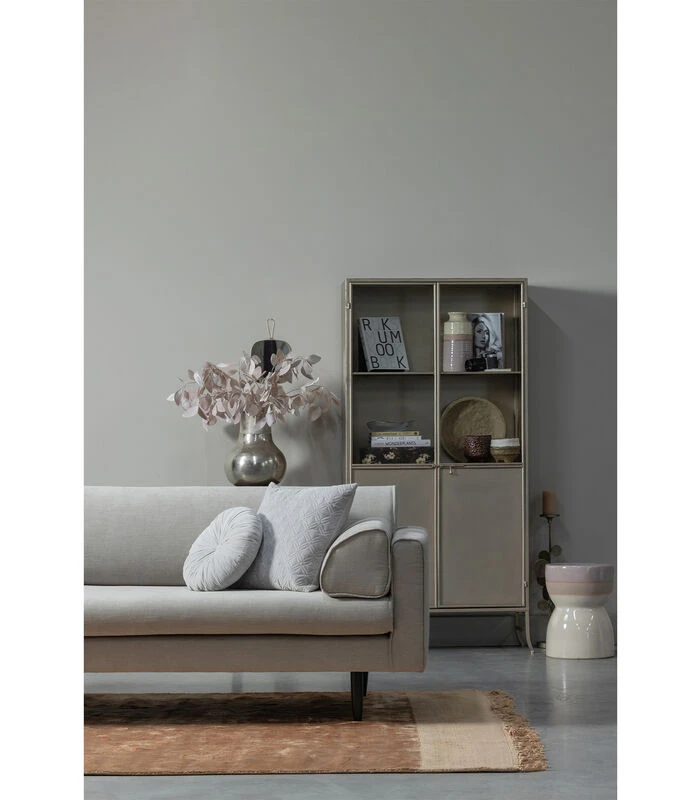 BePureHome Fossil Vitrinekast - Metaal - Champagne - 180x95x38 2 BePureHome Fossil Vitrinekast - Metaal - Champagne - 180x95x38 - Afbeelding 2