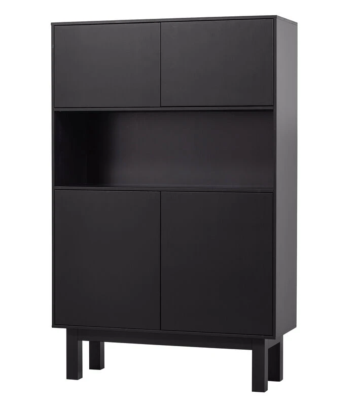 Exclusive Finca Buffetkast - Grenen - Zwart - 170x110x40 1 Exclusive Finca Buffetkast - Grenen - Zwart - 170x110x40