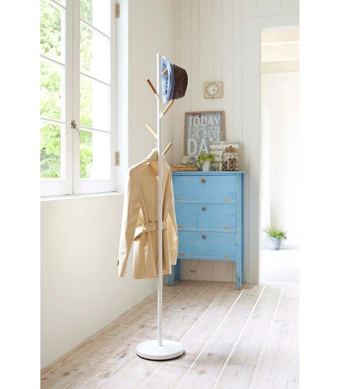 Yamazaki Plain Pole Hanger - White 2 Yamazaki Plain Pole Hanger - White - Afbeelding 2