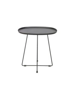 WOOOD Bijzettafel Buiten Otis - Metaal - Black - 50x43x51