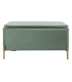 Leitmotiv Bank Snog XL - Velvet Jade Groen, Goud Geverfde Poten - 90x45x45cm 7 Leitmotiv Bank Snog XL - Velvet Jade Groen, Goud Geverfde Poten - 90x45x45cm -Meubels Voor Thuis 0609677f29734abab457399ddf414144