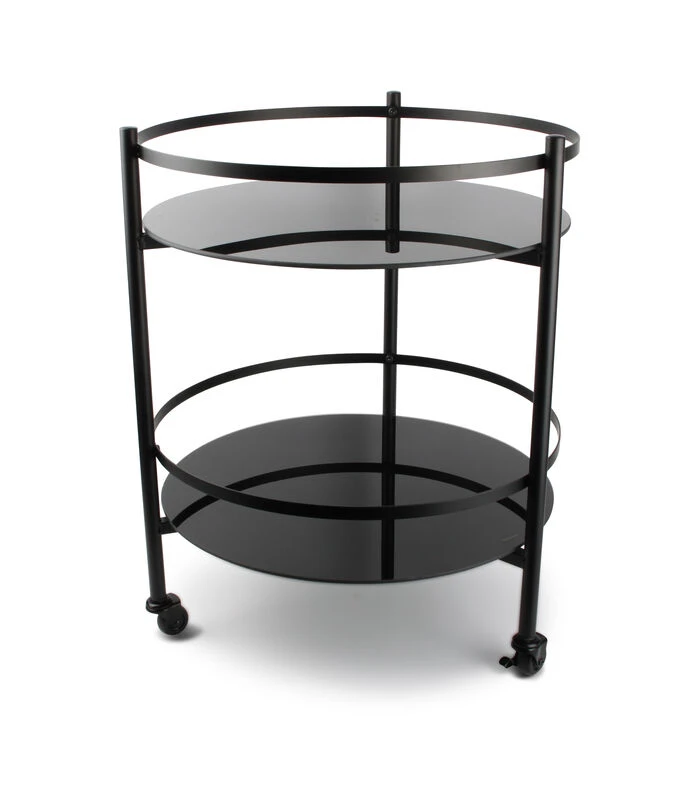 Serveerwagen 48xH61,5cm 2 Lagen Zwart Bar 1 Serveerwagen 48xH61,5cm 2 Lagen Zwart Bar