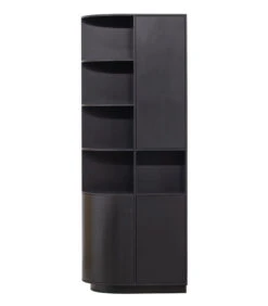 Exclusive Finca Opbergkast Rond Links - Zwart - 210x78x40