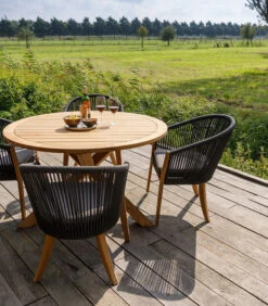 Tuintafel Java - Teak - Naturel - 76x130x130 -Meubels Voor Thuis 0994caf104f04e21a6526ea06178b9e7
