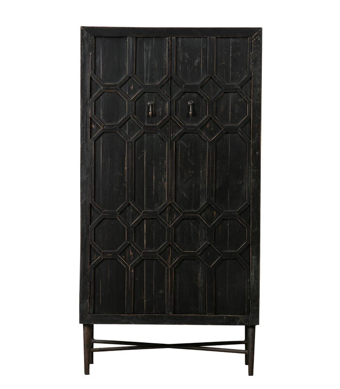 BePureHome Bequest Opbergkast - Hout - Zwart - 143x75x40 1 BePureHome Bequest Opbergkast - Hout - Zwart - 143x75x40