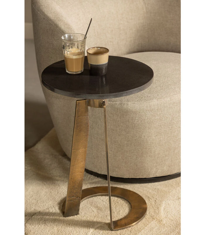 Exclusive Mato Bijzettafel - Marmer - Antique Brown - 54x38x38 2 Exclusive Mato Bijzettafel - Marmer - Antique Brown - 54x38x38 - Afbeelding 2