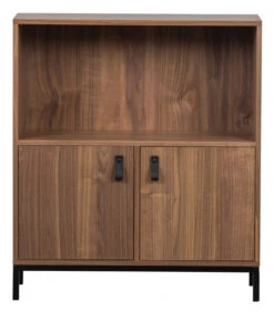 VTwonen Bookazine Low Boekenkast - Noten - 81x81x35