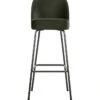 BePureHome Vogue Barstoel - Fluweel - Dark Green - 103x50x55
