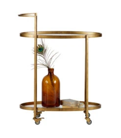 BePureHome Push Trolley - Metaal - Antique Brass - 86x67x35 -Meubels Voor Thuis 13bd3f10b1644a4ba70d3d633105acfc