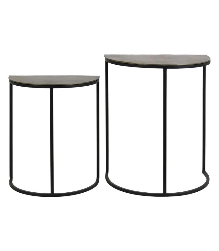 Bijzettafel Peto - Brons - Set 1 Bijzettafel Peto - Brons - Set