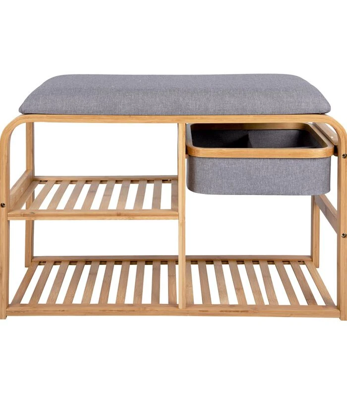 Leitmotiv Bank Dure - Bruin - 69,5x30x45 Cm 1 Leitmotiv Bank Dure - Bruin - 69,5x30x45 Cm