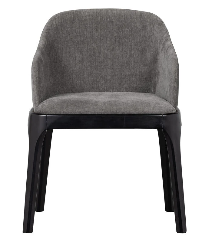 VTwonen Scroll Eetkamerstoel - Stof - Warm Grijs - 76x53x50 5 VTwonen Scroll Eetkamerstoel - Stof - Warm Grijs - 76x53x50 - Afbeelding 5