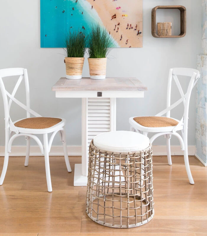 Saint Etienne Dining Chair White - (LxBxH) 50x50x98 Cm 2 Saint Etienne Dining Chair White - (LxBxH) 50x50x98 Cm - Afbeelding 2