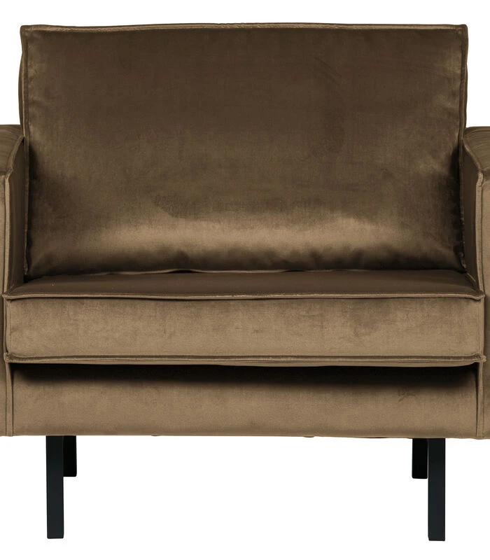 BePureHome Rodeo Fauteuil - Velvet - Taupe - 85x105x86 1 BePureHome Rodeo Fauteuil - Velvet - Taupe - 85x105x86