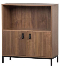 VTwonen Bookazine Low Boekenkast - Noten - 81x81x35 -Meubels Voor Thuis 1e02da436daf45418915a99270e84d2e