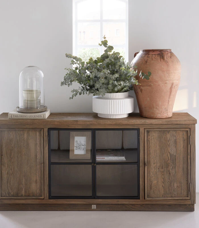 Dressoir Opbergkast Groot Dressoir - Eikenhout Gereclyed - Bruin 2 Dressoir Opbergkast Groot Dressoir - Eikenhout Gereclyed - Bruin - Afbeelding 2