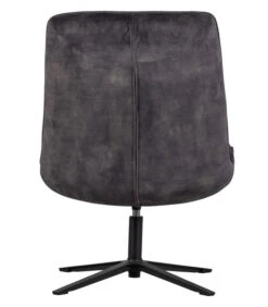 WOOOD Job Draaifauteuil - Velvet - Antraciet - 101x70x85 -Meubels Voor Thuis 24804cf9402e49bdb6804fba7a4c6af8