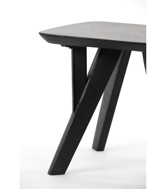 Bijzettafel Quenza - Zwart - 44x44x36cm 3 Bijzettafel Quenza - Zwart - 44x44x36cm - Afbeelding 3