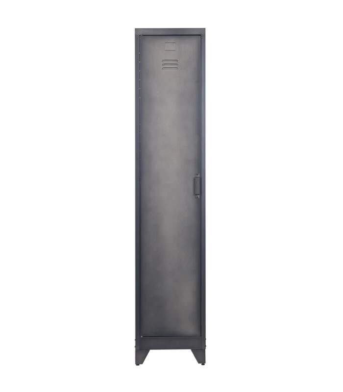 WOOOD Cas Lockerkast 1dr - Metaal - Zwart - 180x38x45,5 1 WOOOD Cas Lockerkast 1dr - Metaal - Zwart - 180x38x45,5