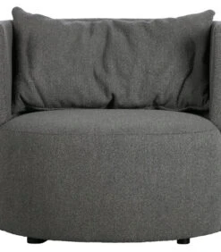 VTwonen Explore Fauteuil - Boucle - Staalgrijs - 81x96x92