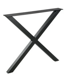 WOOOD Tablo X-Poot 1 Stuks - Metaal - Zwart - 72x79x10