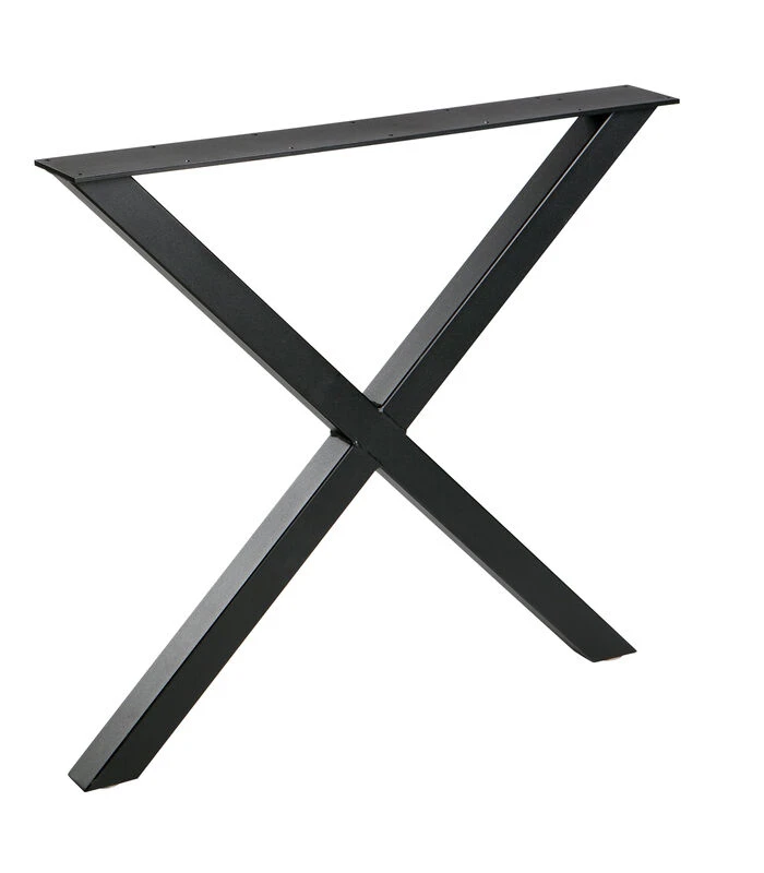 WOOOD Tablo X-Poot 1 Stuks - Metaal - Zwart - 72x79x10 1 WOOOD Tablo X-Poot 1 Stuks - Metaal - Zwart - 72x79x10