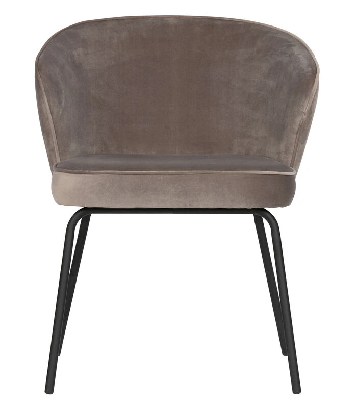 BePureHome Admit Eetkamerstoel - Fluweel - Khaki - Set Van 2 2 BePureHome Admit Eetkamerstoel - Fluweel - Khaki - Set Van 2 - Afbeelding 2