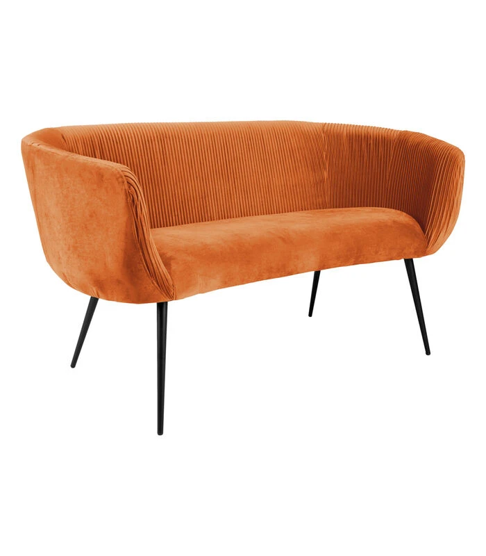 Leitmotiv Bank Majestic - Oranje - 142x72x77,5cm 2 Leitmotiv Bank Majestic - Oranje - 142x72x77,5cm - Afbeelding 2