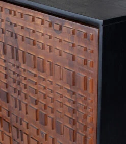 BePureHome Nuts 4-Deurs Kast - Hout - Walnoot/zwart - 140x114x40 7 BePureHome Nuts 4-Deurs Kast - Hout - Walnoot/zwart - 140x114x40 -Meubels Voor Thuis 324302a22d5246879b46d710e4d080c7