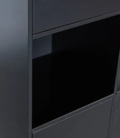 Exclusive Finca Opbergkast Rond Rechts - Zwart - 210x78x40 -Meubels Voor Thuis 3286a32e6f0845d8931e855b383ef731