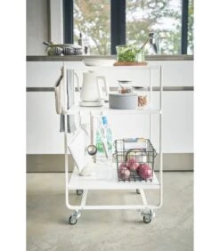 Yamazaki 3-tiered Kitchen Wagon - Tower - White -Meubels Voor Thuis 331ed1eb89fe446c9e6a5644311640fe