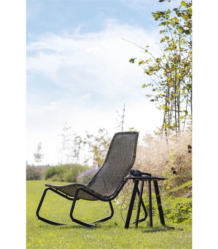 WOOOD Schommelstoel Buiten Tom - Rattan - Naturel - 97x51x95 3 WOOOD Schommelstoel Buiten Tom - Rattan - Naturel - 97x51x95 - Afbeelding 3