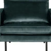 BePureHome Rodeo Fauteuil - Velvet - Teal - 85x105x86