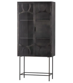BePureHome Gracious Vitrinekast - Metaal - Zwart - 181x81x41 6 BePureHome Gracious Vitrinekast - Metaal - Zwart - 181x81x41 -Meubels Voor Thuis 3a5a3806a7fa47b0851c817450dc9591