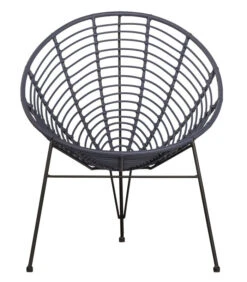 WOOOD Loungestoel Buiten Jane - PE/Metaal - Inkt - 88x72x81 6 WOOOD Loungestoel Buiten Jane - PE/Metaal - Inkt - 88x72x81 -Meubels Voor Thuis 3b539fb669eb412a855f9401f142312b