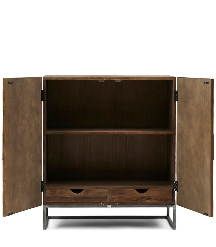 Tribeca Dresser Small - Gerecycled Sparrenhout, Iepenhout, Dennehout - 85.0x42.0x96.5 Cm 2 Tribeca Dresser Small - Gerecycled Sparrenhout, Iepenhout, Dennehout - 85.0x42.0x96.5 Cm - Afbeelding 2