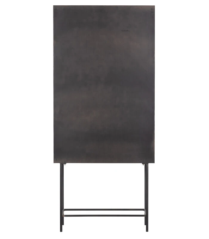 BePureHome Gracious Vitrinekast - Metaal - Zwart - 181x81x41 4 BePureHome Gracious Vitrinekast - Metaal - Zwart - 181x81x41 - Afbeelding 4