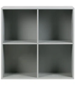 VTwonen Lower Case Four Open - Grenen - Betongrijs - 81x81x35