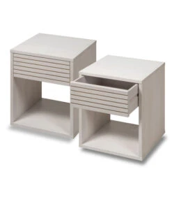Meubels Voor Thuis 10 2 X Nachtkastje EMMA In Berkenhout