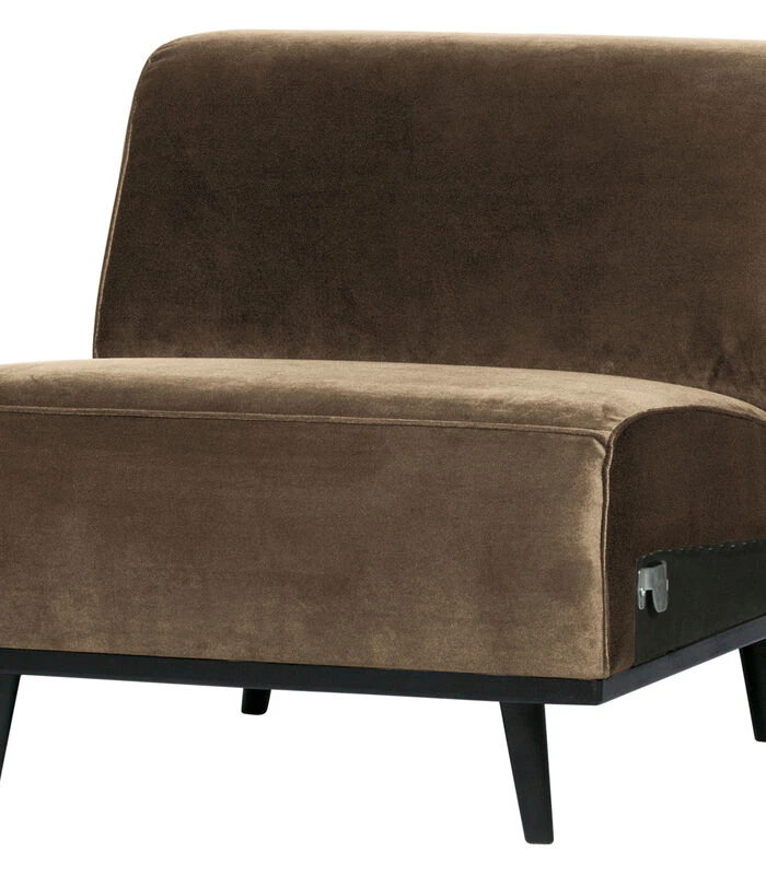 BePureHome Statement 1-Zits Element - Velvet - Taupe - 77x79x93 2 BePureHome Statement 1-Zits Element - Velvet - Taupe - 77x79x93 - Afbeelding 2