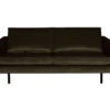 BePureHome Rodeo 2,5-Zits Bank - Velvet - Donker Groen - 85x190x86