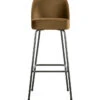 BePureHome Vogue Barstoel - Fluweel - Honing Geel - 103x50x55