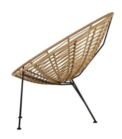 WOOOD Loungestoel Buiten Jane - PE/Metaal - Naturel - 88x72x81 -Meubels Voor Thuis 415868cd46e043a2bfdf9e9f8dd53615