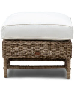 Poef - Hocker - Nicolas Wing Chair Voetenbankje - Bruin