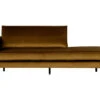 BePureHome Rodeo Daybed Links - Velvet - Honing Geel - 85x203x86