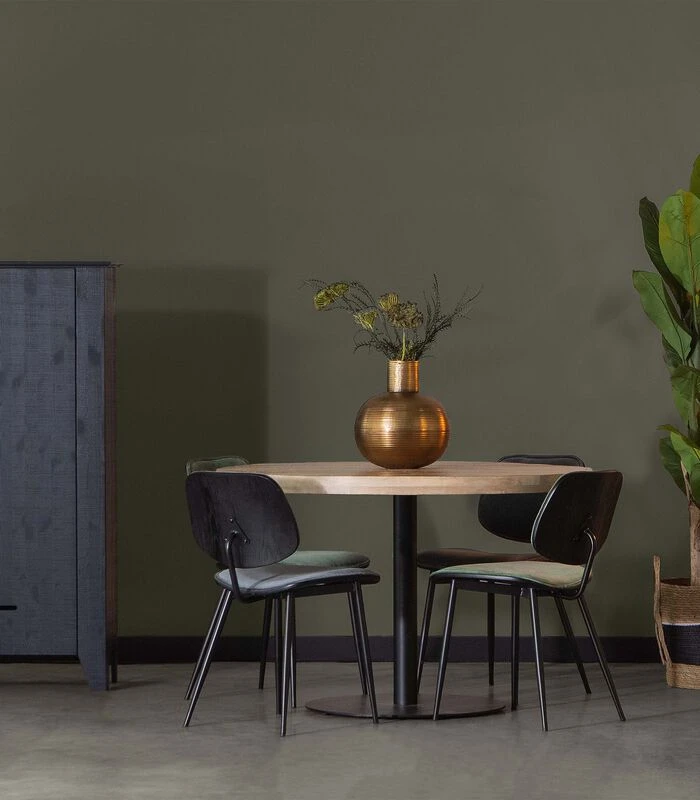 WOOOD Tablo Ronde Poot - Metaal - Zwart - 73x64x64 2 WOOOD Tablo Ronde Poot - Metaal - Zwart - 73x64x64 - Afbeelding 2