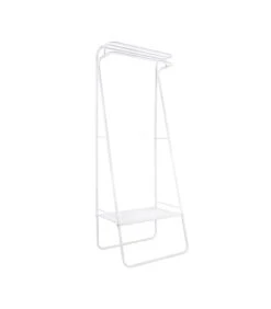 Leitmotiv Kledingstandaard Fushion - Wit - 64x50x173cm -Meubels Voor Thuis 455a8692bc0a48fead377edd163667ca