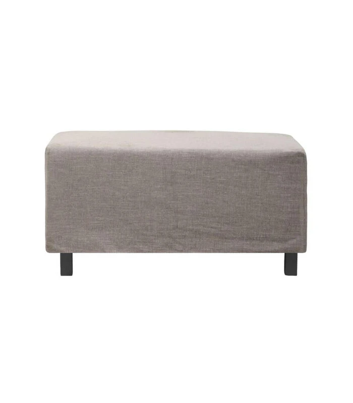 House Doctor Poef - Hazel Night - Grijs/Bruin 1 House Doctor Poef - Hazel Night - Grijs/Bruin